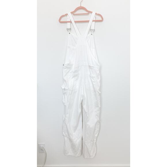 BlankNYC Overalls Womens Size Large White Cargo Y2K Style Baggy Utility Street - Picture 7 of 8